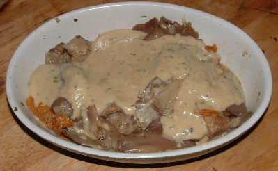 PLAT PLEUROTTES A LA DIJONNAISE